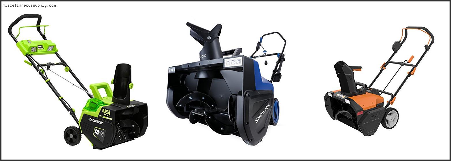 Best Battery Operated Cordless Snow Blower