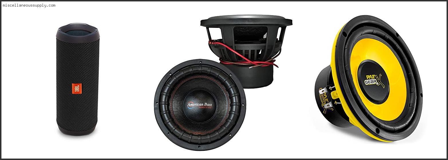 Best Car Speakers With Bass